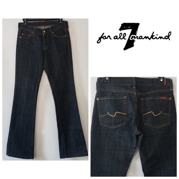 7 For All Mankind Bootcut Flare Jeans Womens 26 - Picture 1 of 8